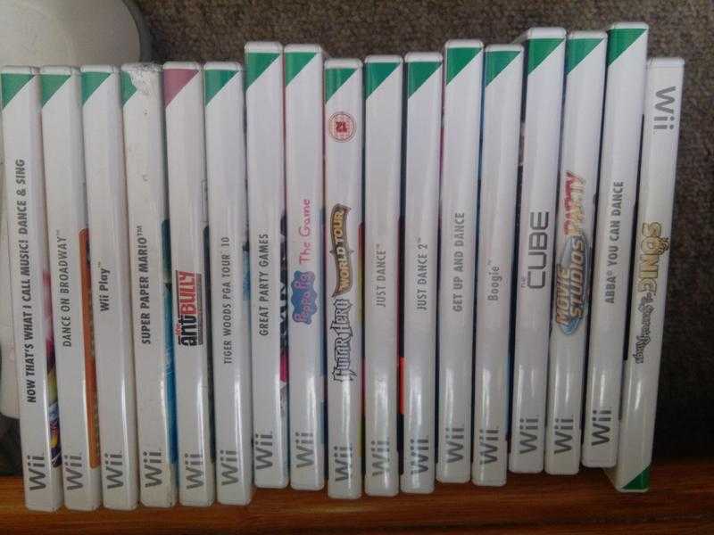 wii console and games