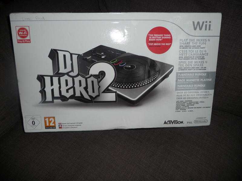 WII DJ HEROS 2 TURNTABLE BUNDLE