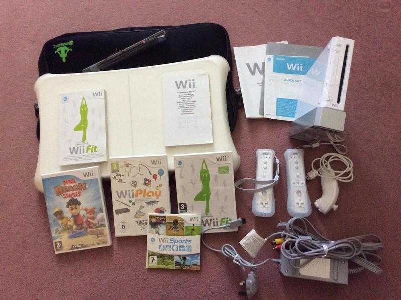 Wii fit and games console