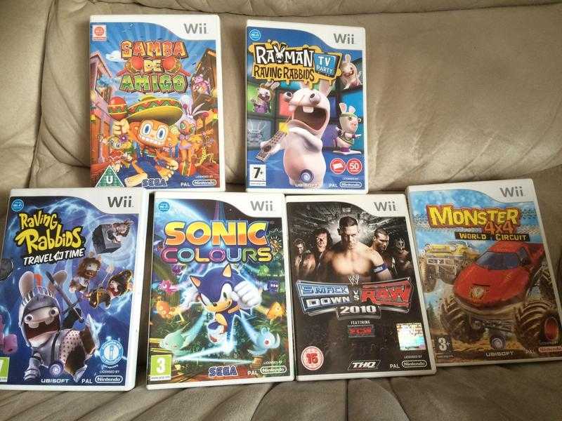 Wii games selection