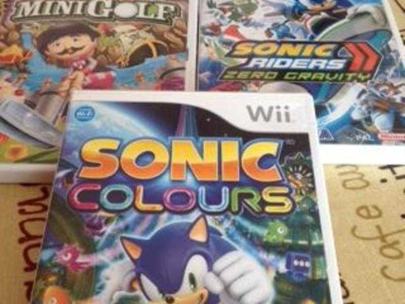 Wii Games  - Sonic x 2, Mini Golf