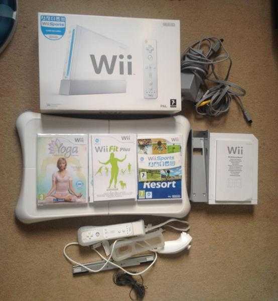 Wii Sports Console with accessories