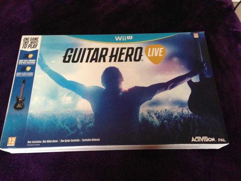 Wii U Guitar Hero Brand New