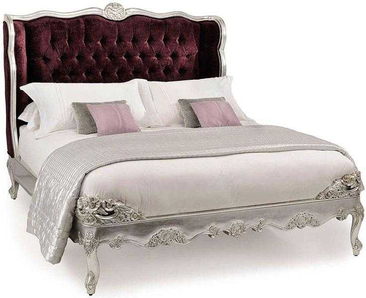 Willis and Gambier Cristal Silver Leaf Bedstead