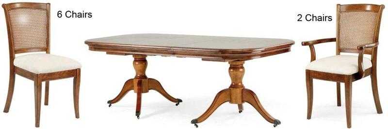 Willis and Gambier Lille Twin Pedestal Dining Set Online