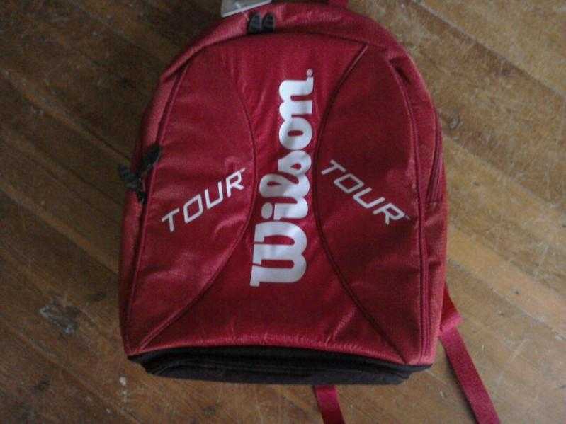 Wilson red backpack