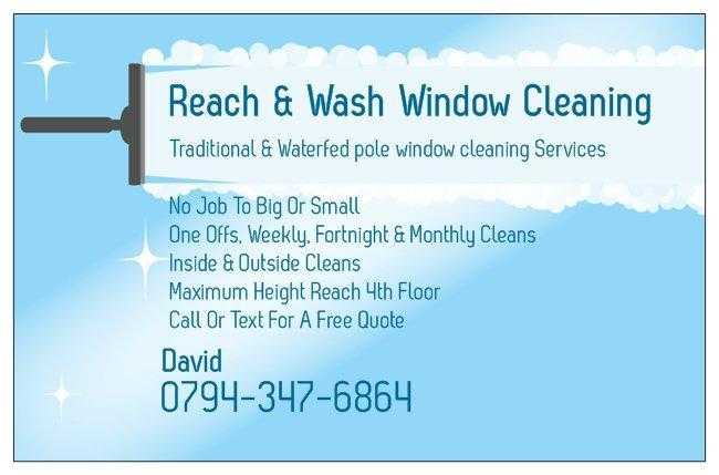 Window cleaning reach amp wash