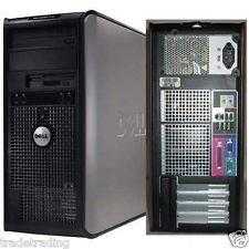 Windows 7 Dell Core 2 Duo 4GB 320GB DVD Desktop PC Computer Tower