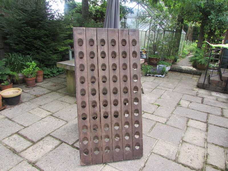 Wine Rack (Riddling Rack) - 120 Bottle Capacity - Solid Oak