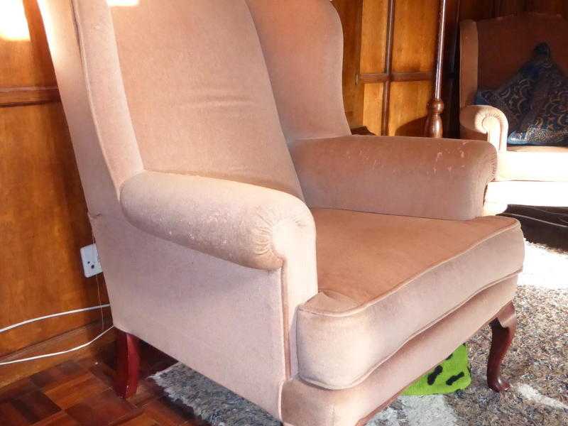 Wing armchairs (pair)