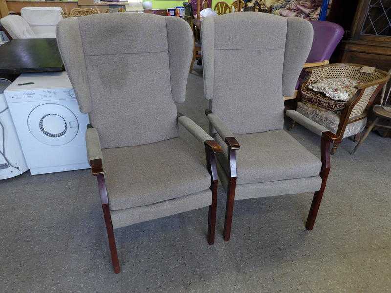 Wing Back Armchair For Re-upholstery Project - Local Delivery Now ONLY 19