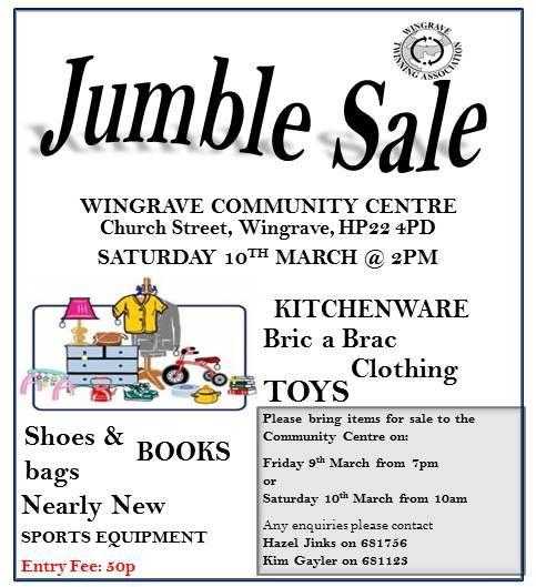 Wingrave Jumble Sale