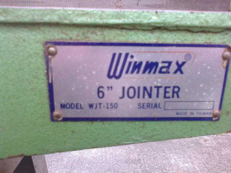 Winmax 6quot Jointer
