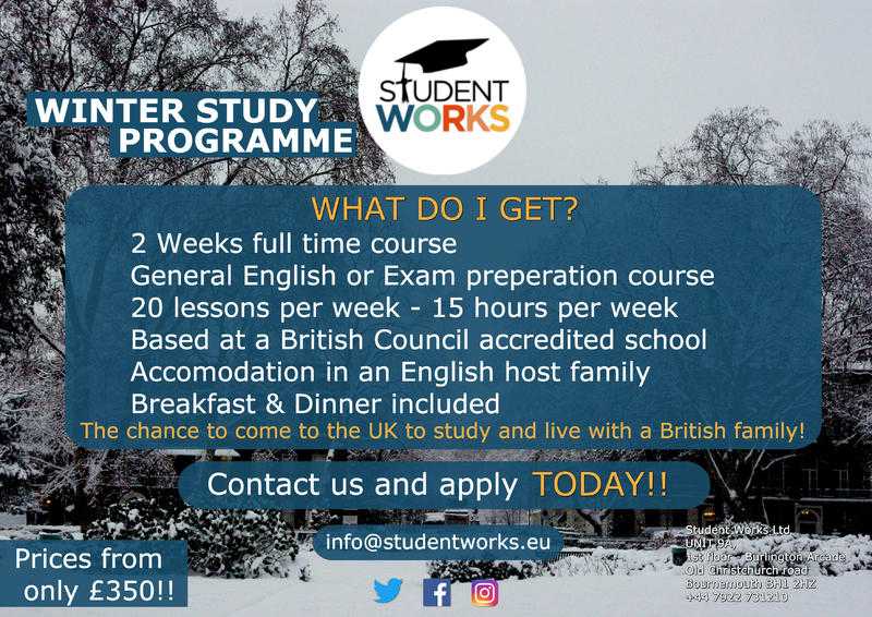 WINTER STUDY PROGRAMME