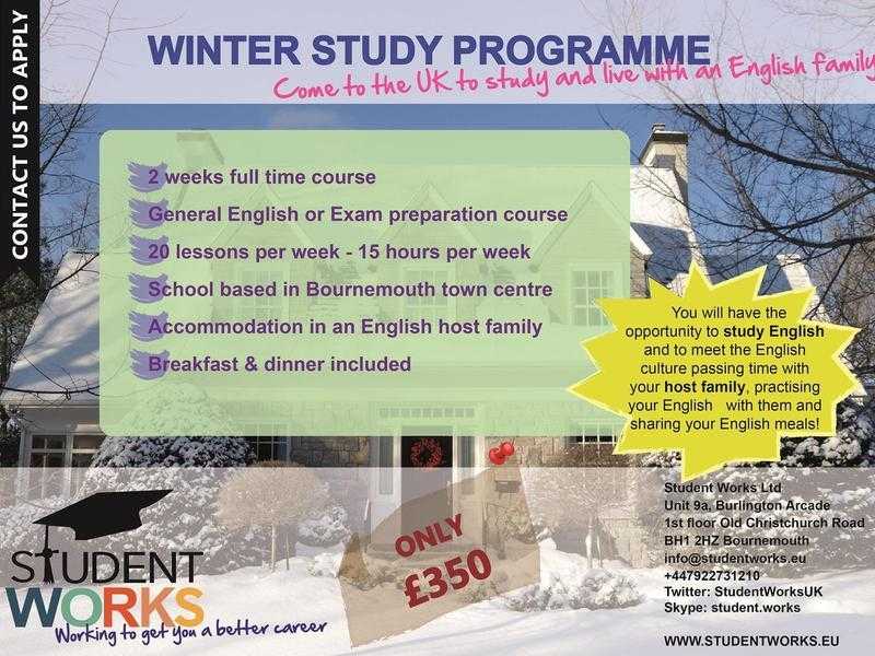 WINTER STUDY PROGRAMME