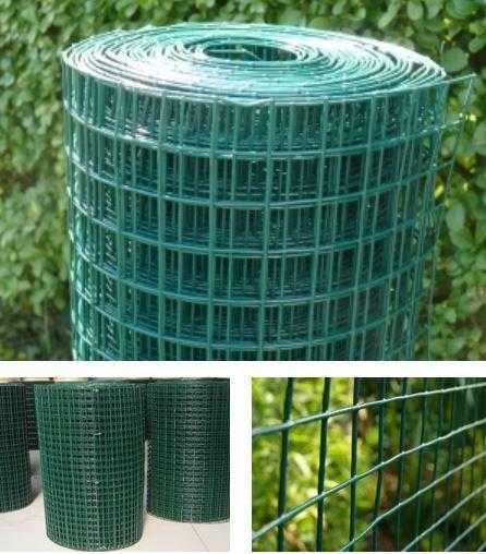 Wire net fencing PVC covered