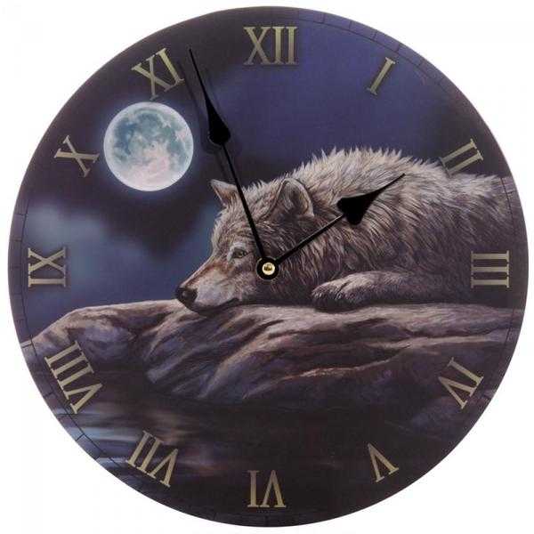 Wolf clock design