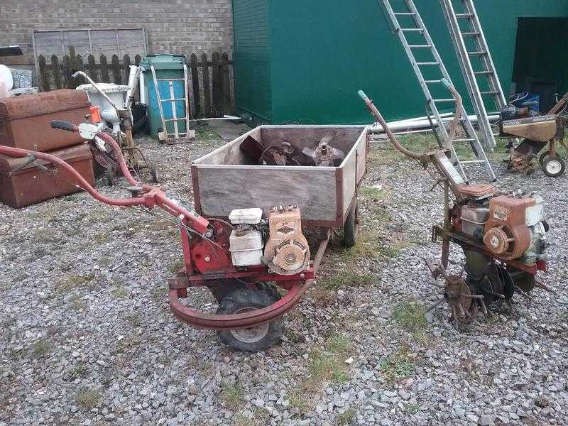 Wolseley Major Rotovator and trailer