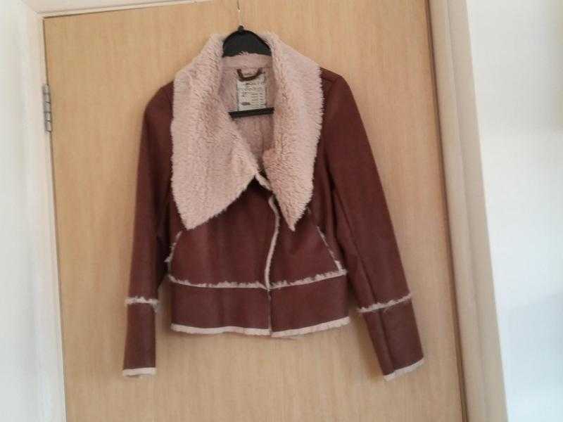 Women039s 039New Look039 Faux Sheepskin Flying Jacket