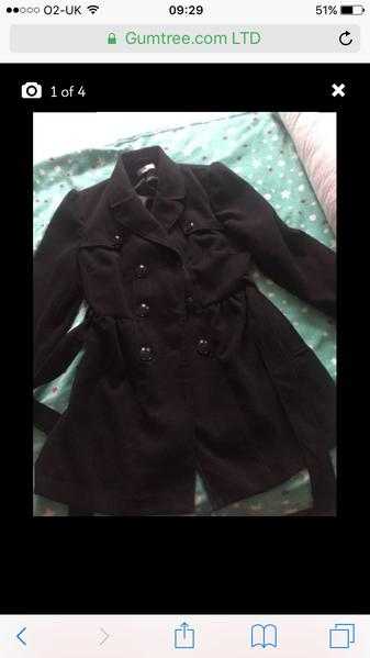 Women039s size 16 black coat red herring