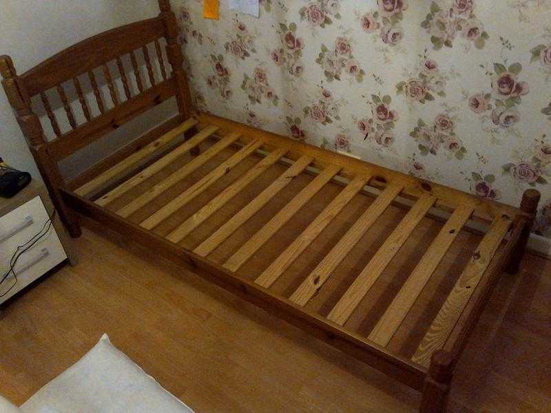 Wood based single bed frame