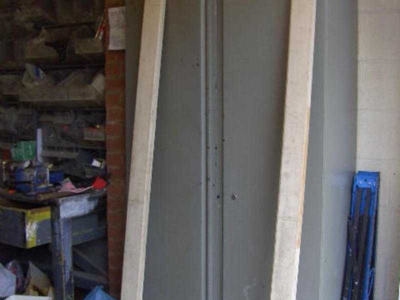 WOOD DOOR 6ft 6 by 2ft 6 ins