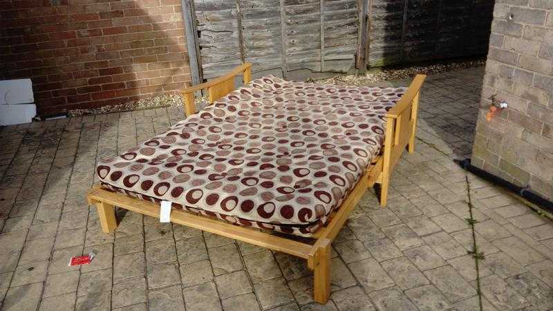 Wooden collapsible beds with mattress for sale