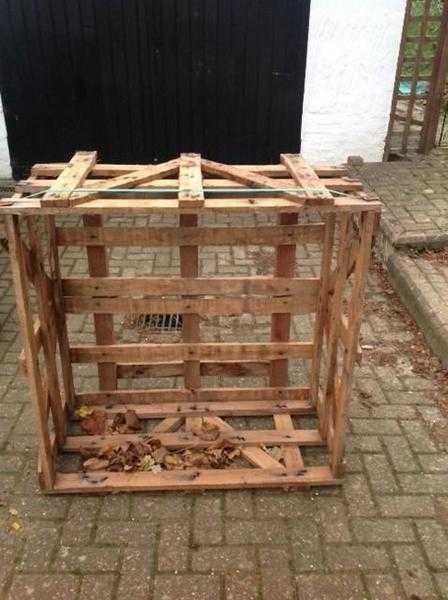 Wooden Crates - for storage, log store, leaves and shipping