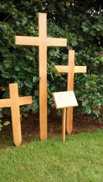 Wooden Cross and Stake Markers ( Trade prices available on request)