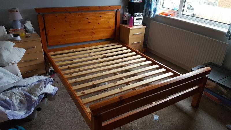 Wooden Double Bed Frame