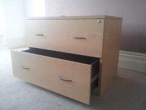 Wooden filing cabinet