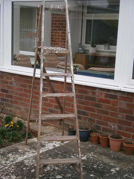 Wooden Folding Step Ladder