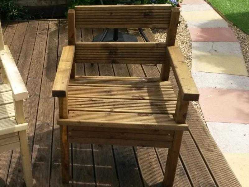 Wooden Garden Chairs - Handmade