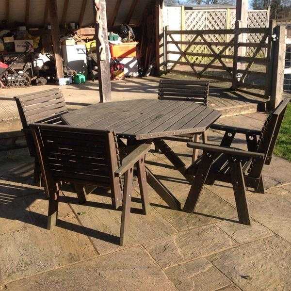 Wooden Garden Patio Furniture Set