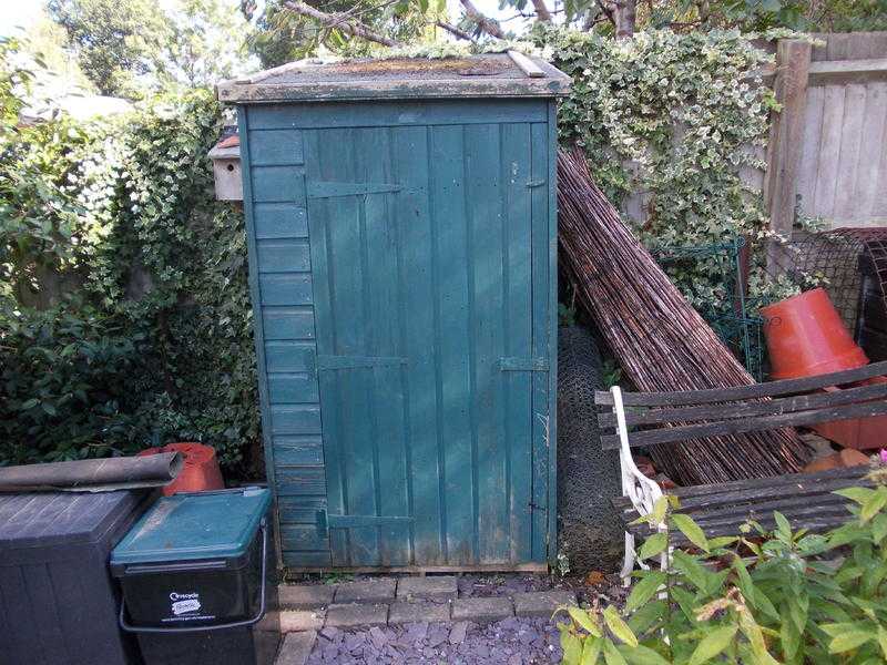 Wooden garden shed