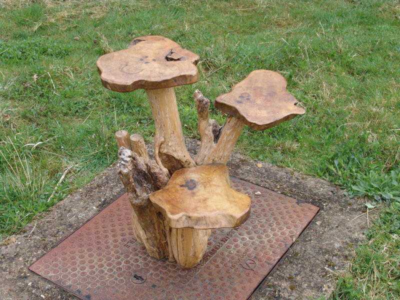 Wooden garden table