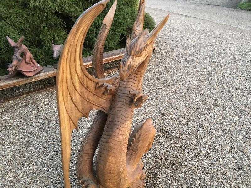 Wooden Hand Carved Dragon