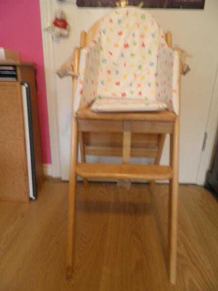 Wooden high chair