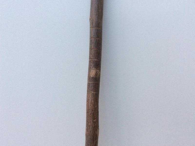 Wooden hill walking stick.