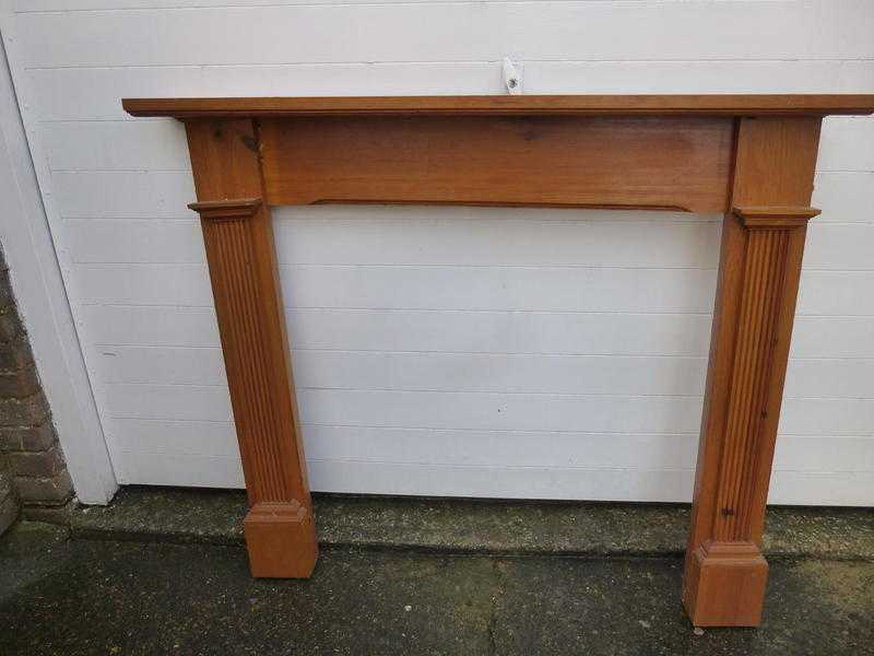 WOODEN PINE FIRE SURROUND ,EXCELLENT CONDITIONreduced now