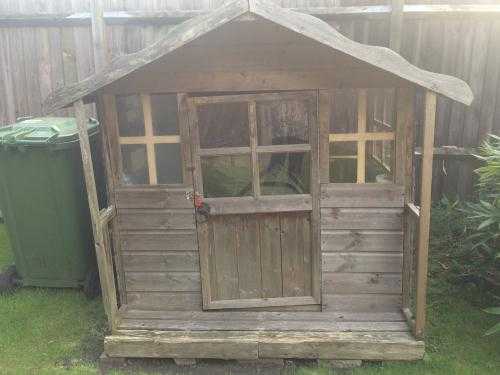 Wooden playhouse