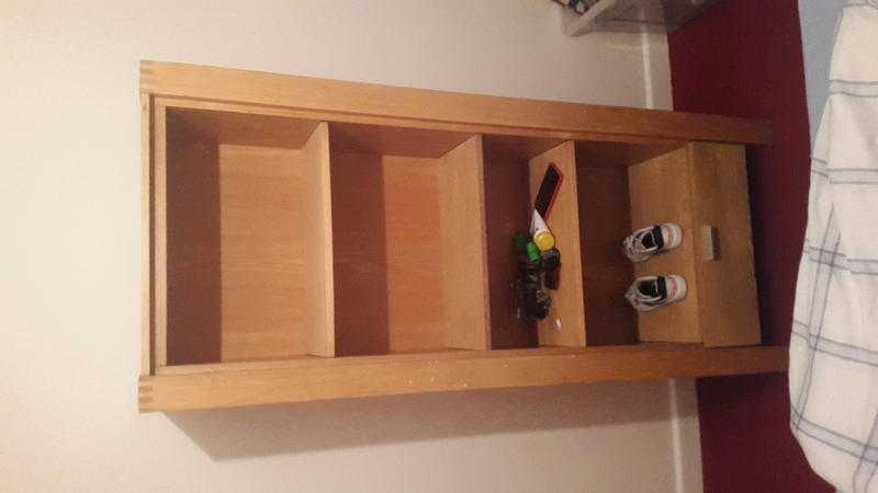 Wooden shelved unit