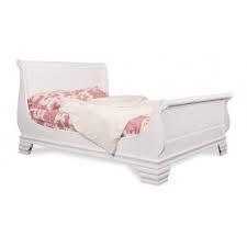 Wooden sleigh bed - single