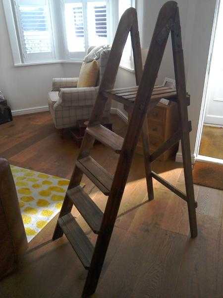 Wooden step ladders.