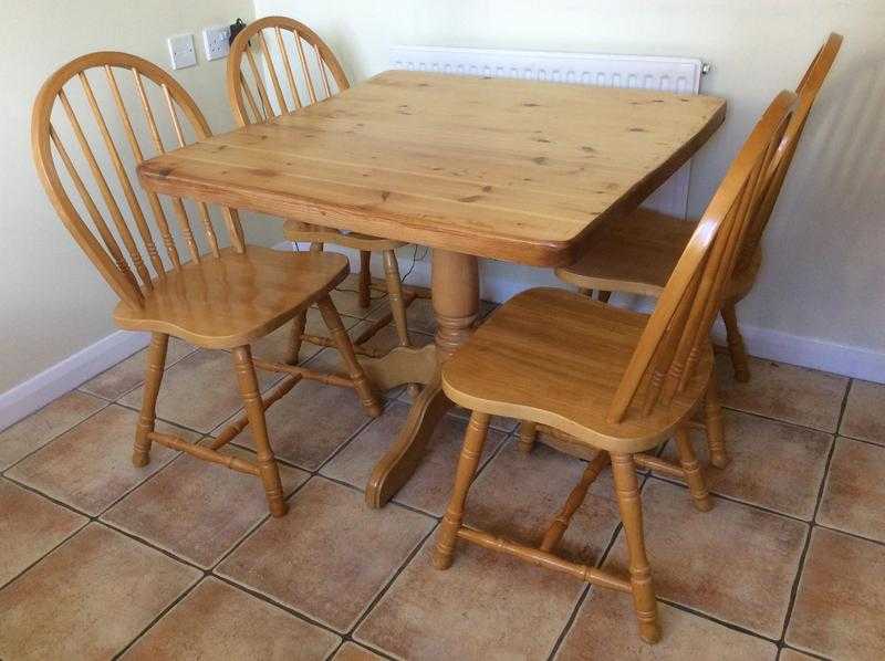 Wooden table and chairs