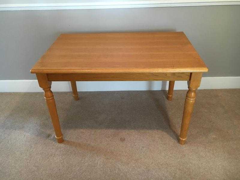 Wooden table with removable legs