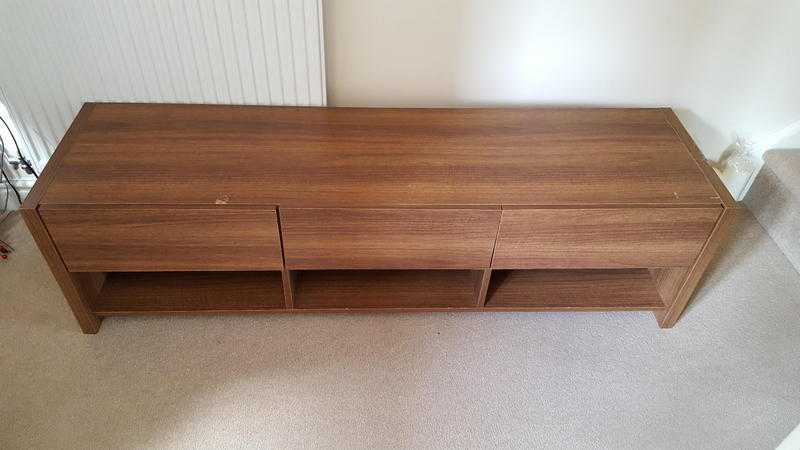 Wooden TV and entertainment unit