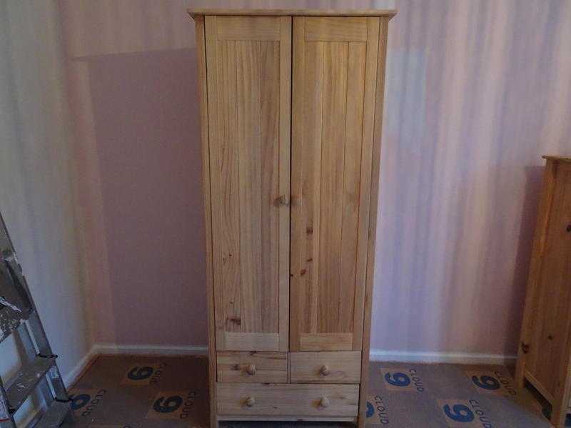 Wooden Wardrobe with 3 Drawers (039Scandinavia039 Argos Range)