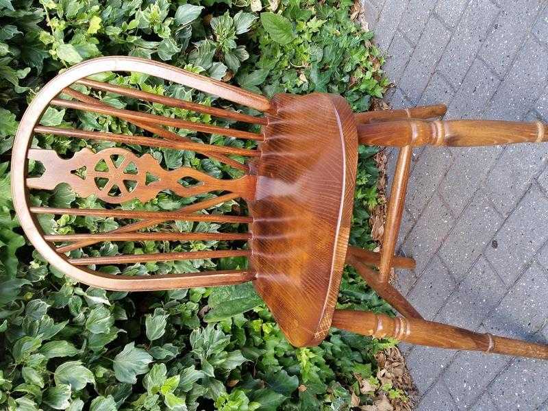 Wooden Wheel Back Chair