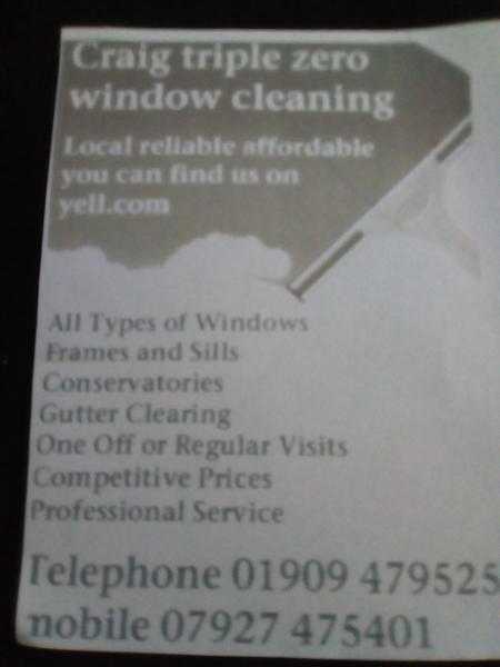 Worksop window cleaning